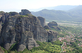 Meteora And The Kalambaka City